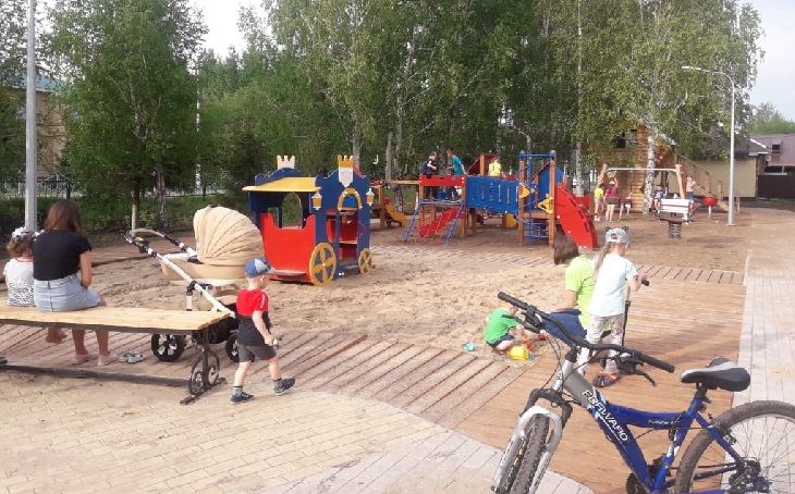 В Новошешминске детская площадка никогда не пустует