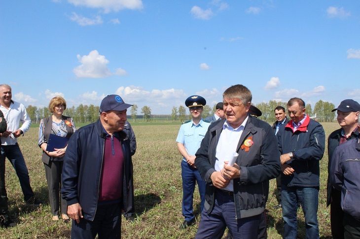 Визит в Новошешминский район министра сельского хозяйства и продовольствия РТ Марата Ахметова