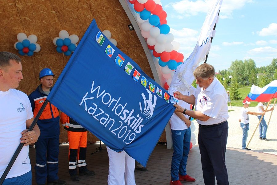 В День России Новошешминский район принял Эстафету  Флага WorldSkills