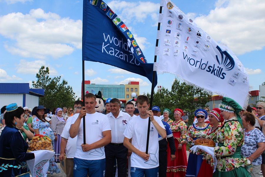 В День России Новошешминский район принял Эстафету  Флага WorldSkills