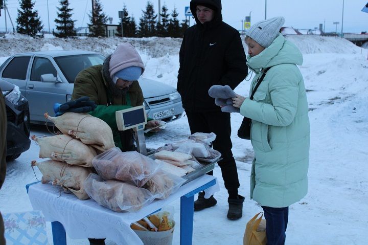 Предновогодняя ярмарка в Новошешминске была оживленной