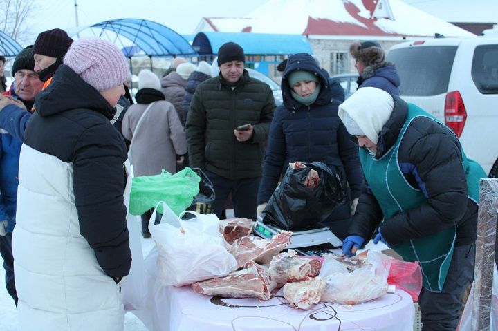 Предновогодняя ярмарка в Новошешминске была оживленной