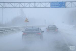 На Татарстан обрушатся снегопады, сильный ветер и метели с ухудшением видимости
