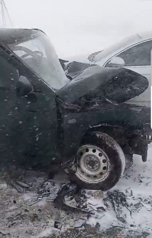В Аксубаевском районе около села Новое Ибрайкино произошло массовое ДТП