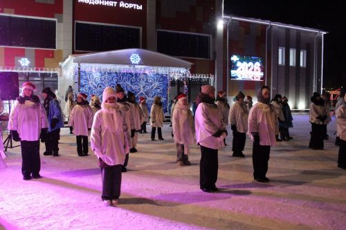 Главная ёлка торжественно зажглась в Новошешминске