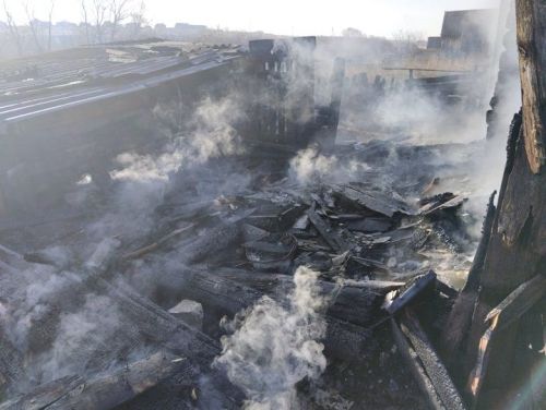 При пожаре в Слободе Архангельской погиб человек