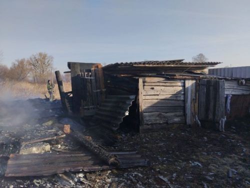 При пожаре в Слободе Архангельской погиб человек