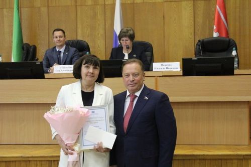 На заседании Совета Новошешминского муниципального района наградили одарённых детей