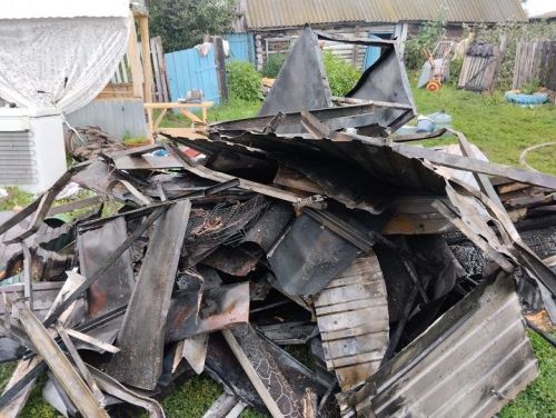 В Новошешминском районе сгорел жилой дом