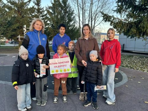 В Новошешминске прошла акция «Стань заметней!» с участием детсадовцев и гимназистов