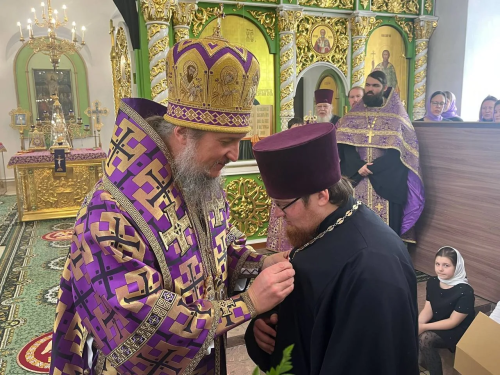 15 марта в Новошешминске побывал с визитом епископ Чистопольский и Нижнекамский Пахомий