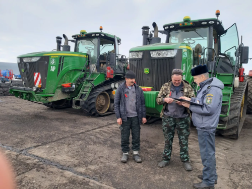 В ООО «Агрораздолье» успешно прошел годовой технический осмотр самоходной техники