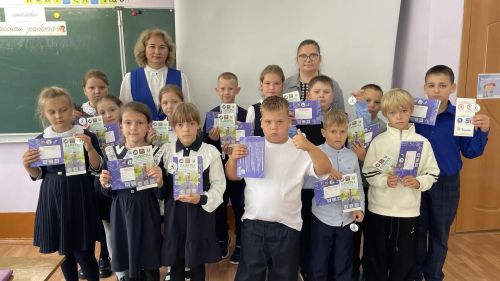 Не только буквы и цифры: в Новошешминской школе прошел урок дорожной грамотности
