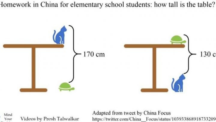 Все соцсети взорвала математическая задачка для китайских школьников