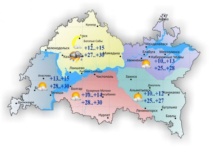 В Татарстане ожидается сильная жара