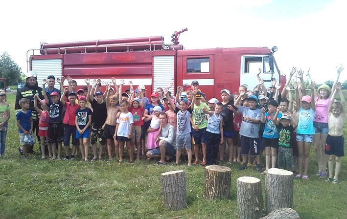 В лагере «Факел» новошешминские пожарные  провели беседу по пожарной безопасности