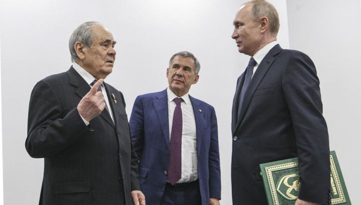 Путин встретился с Шаймиевым и заслушал доклад Минниханова о развитии Татарстана