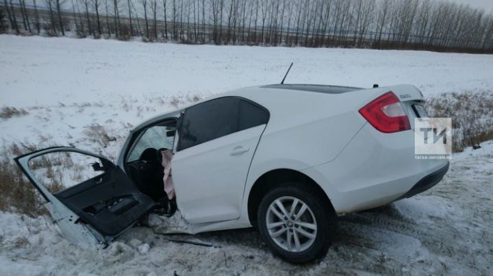В Татарстане при лобовом столкновении автомобилей пострадали 4 человека