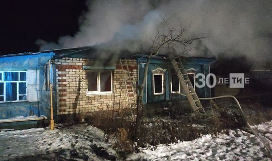 В Татарстане при пожаре в частном доме сгорели две женщины и один мужчина