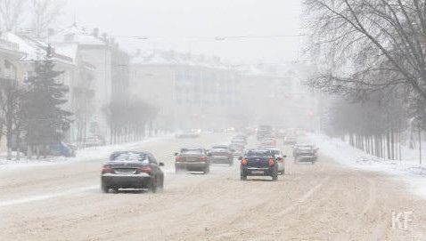 Синоптики Татарстана предупреждают о сильном снеге, метели и гололедице