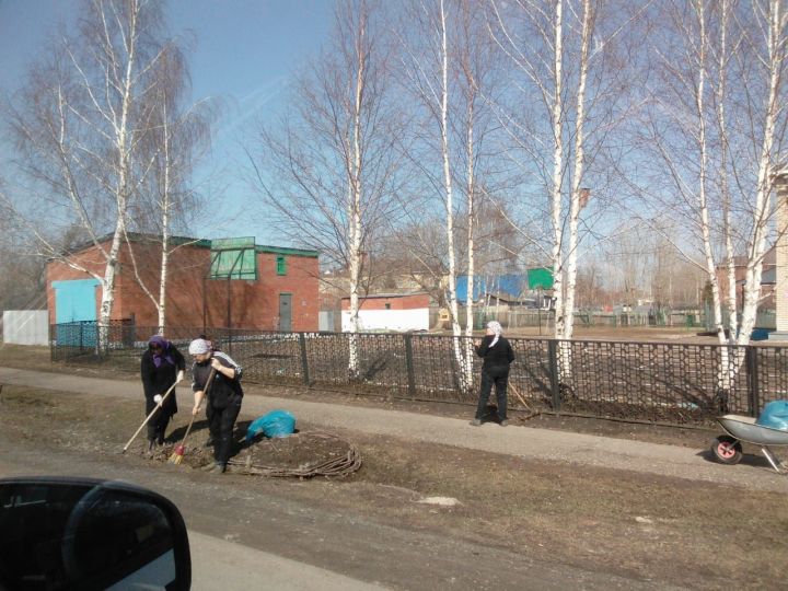 В Новошешминске прошла массовая уборка территорий