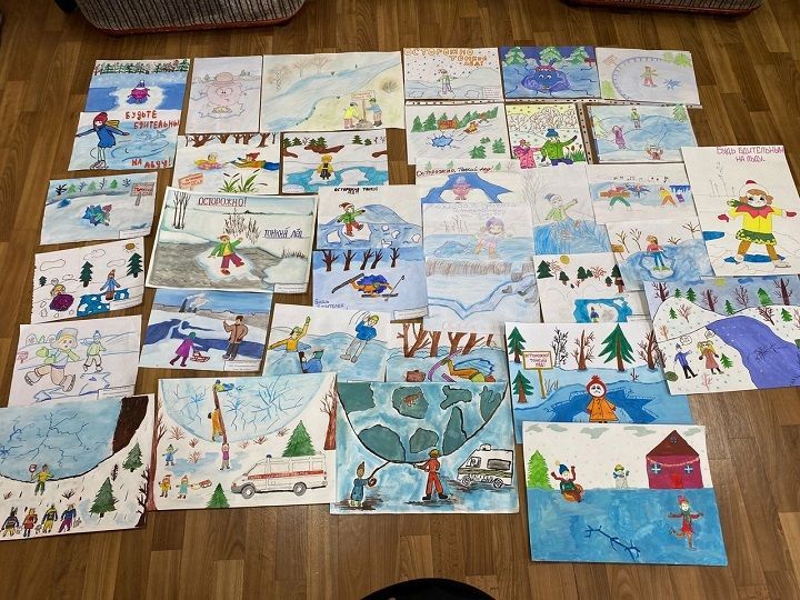 Конкурс видео и рисунков «Буду бдительным на льду и на воде» провели в Центре детского творчества в Новошешминске