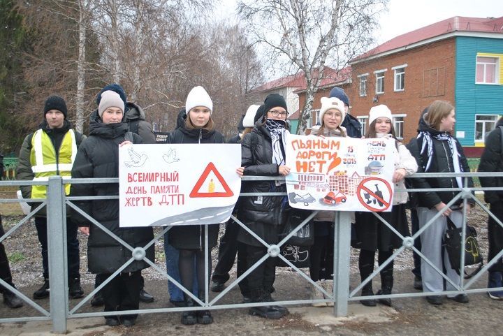 День памяти жертв  ДТП в Новошешминске отметили акцией «Внимание! Водитель!»