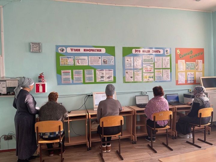 В Новошешминском районе начались курсы компьютерной грамотности для пенсионеров