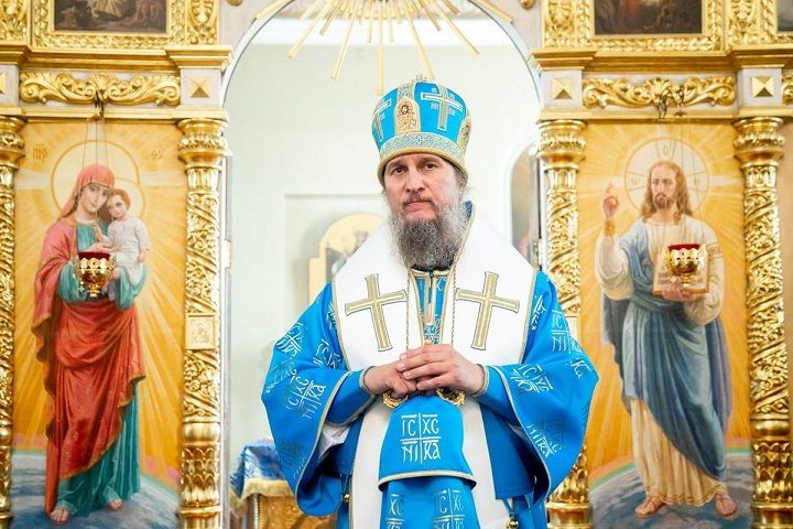 Епископ Пахомий поздравляет православных новошешминцев с праздником Успения Пресвятой Богородицы