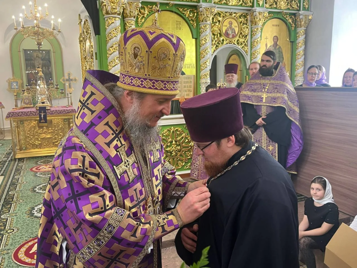 15 марта в Новошешминске побывал с визитом епископ Чистопольский и Нижнекамский Пахомий