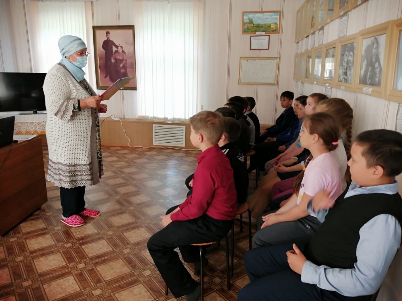 В Шахмайкинском музее прошла познавательная беседа, посвященная Дню славянской письменности и культуре