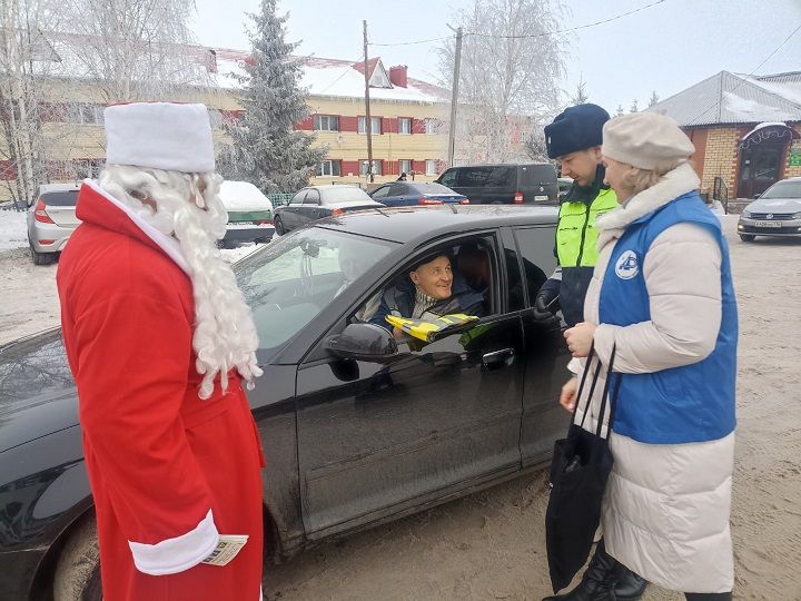 Зимние каникулы в Новошешминске проходят под присмотром Госавтоинспекции