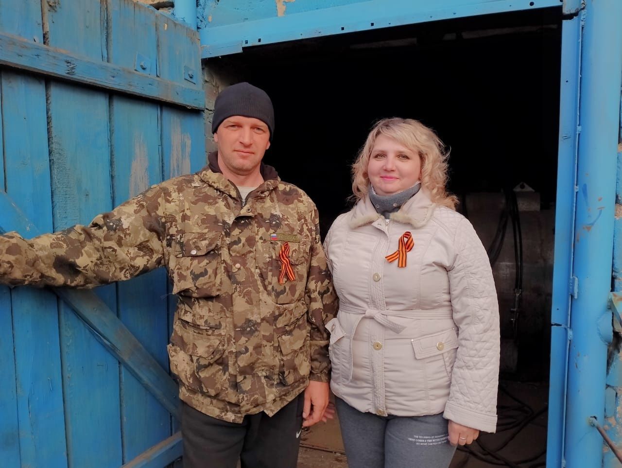 Специалисты Петропавловского СДК провели патриотическую акцию «Георгиевская ленточка»