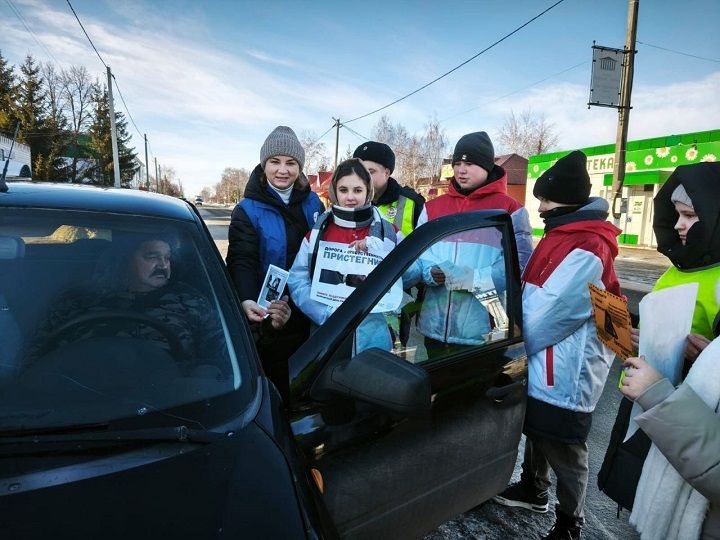 «Безопасные дороги»: Новошешминские автоинспекторы и школьники провели разъяснительную работу