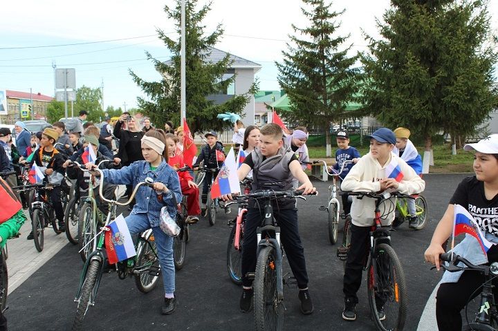 7 мая в Новошешминске прошел велопробег в честь 80-летия Великой Победы