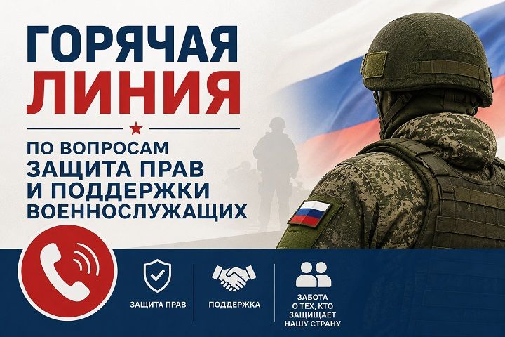«Горячая линия» по вопросам защиты прав и поддержки военнослужащих