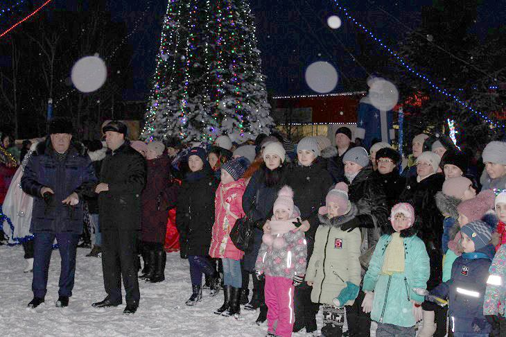 Открытие главной елки в Новошешминске