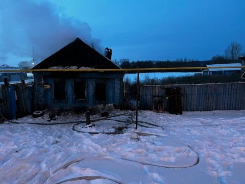 При пожаре в селе Ленино погиб мужчина