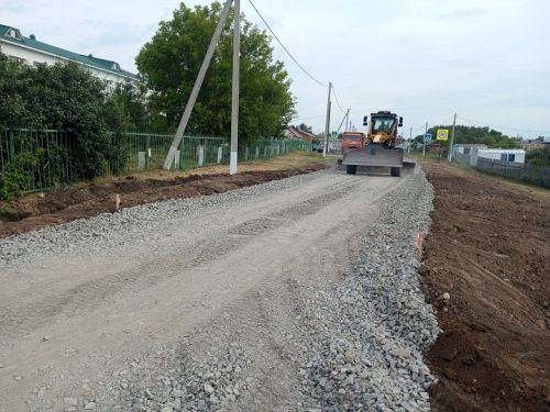 В Красном Октябре обновляется дорога по улице Советская
