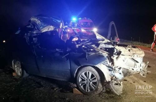 В Татарстане три человека погибли в ДТП с трактором