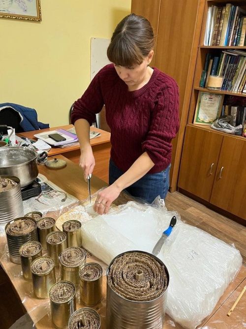 В Тубылгы Тау продолжают акцию «Окопные свечи»