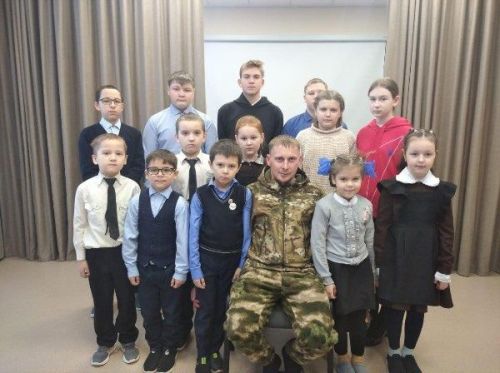 Встреча с участником СВО Николаем Гогольковым в Екатерининской школе
