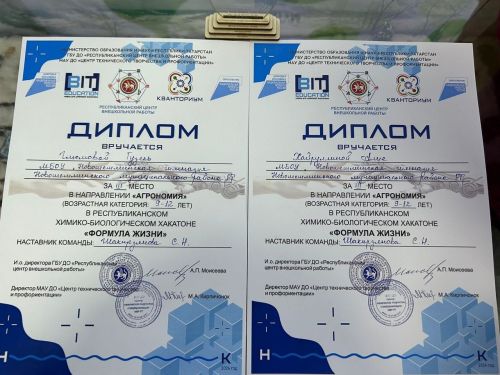 Новошешминские гимназисты победили в республиканском химико-биологическом марафоне
