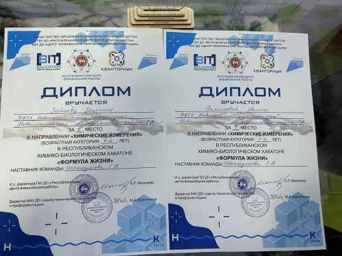 Новошешминские гимназисты победили в республиканском химико-биологическом марафоне