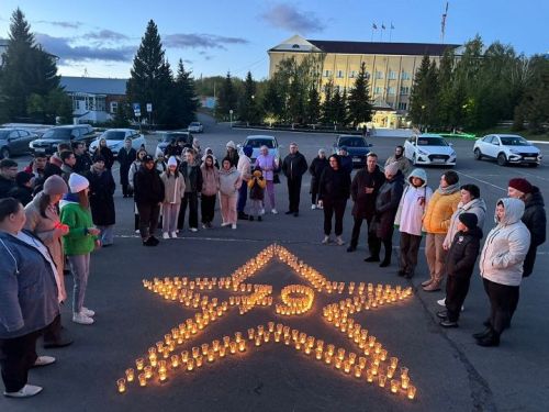 8 мая у мемориала «Вечный огонь» в Новошешминске прошла Всероссийская акция «Свеча Памяти»