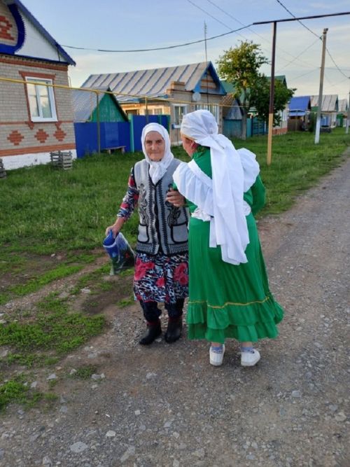 Акбүре авылында «Сөлге җыю» йоласын үткәргәннәр