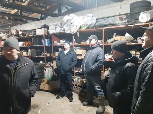 Комиссия проверила постановку техники на хранение