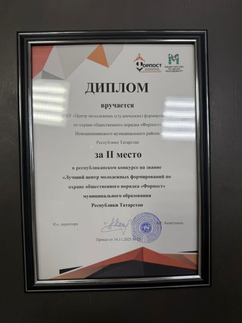 Новошешминский центр «Форпост» занял 2 место в республиканском конкурсе