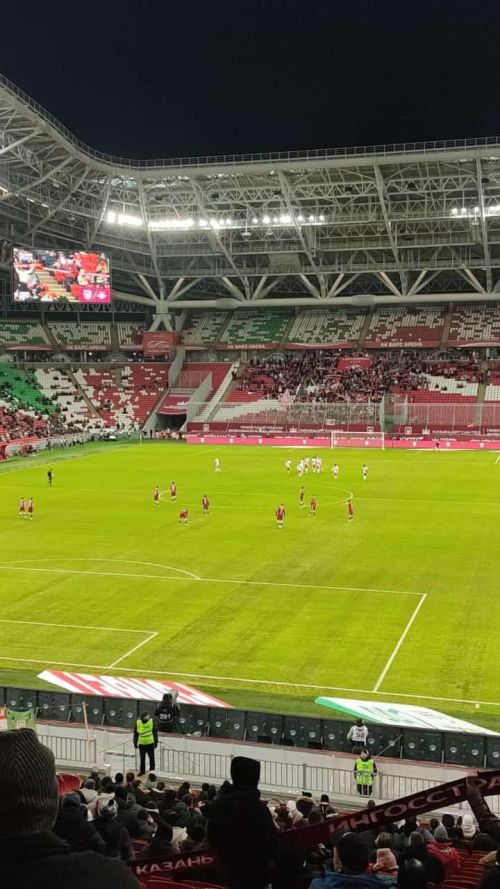 Встреча новошешминцев с футболом в Казани