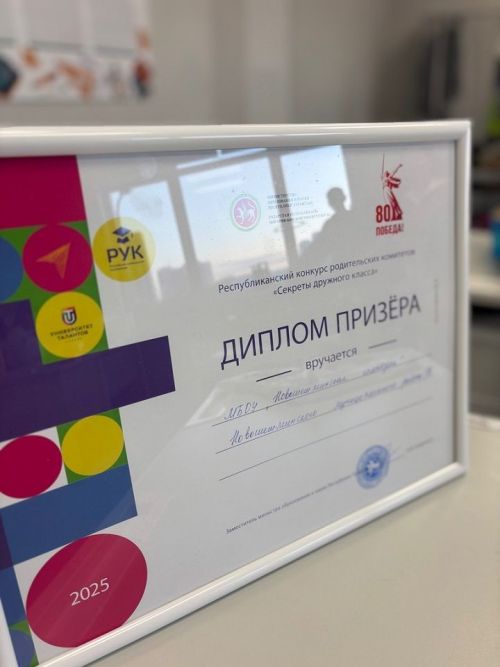 Учащиеся 6 «в» класса Новошешминской гимназии - призёры республиканского конкурса